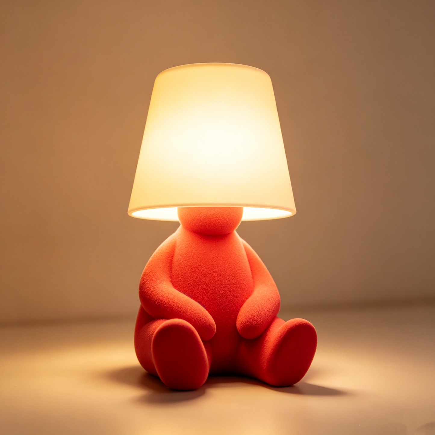 Creative Thinker Table Lamp, Electroplated Little Gold Man Night Light, Art Decor Bedside Mood Lamp for Home Office