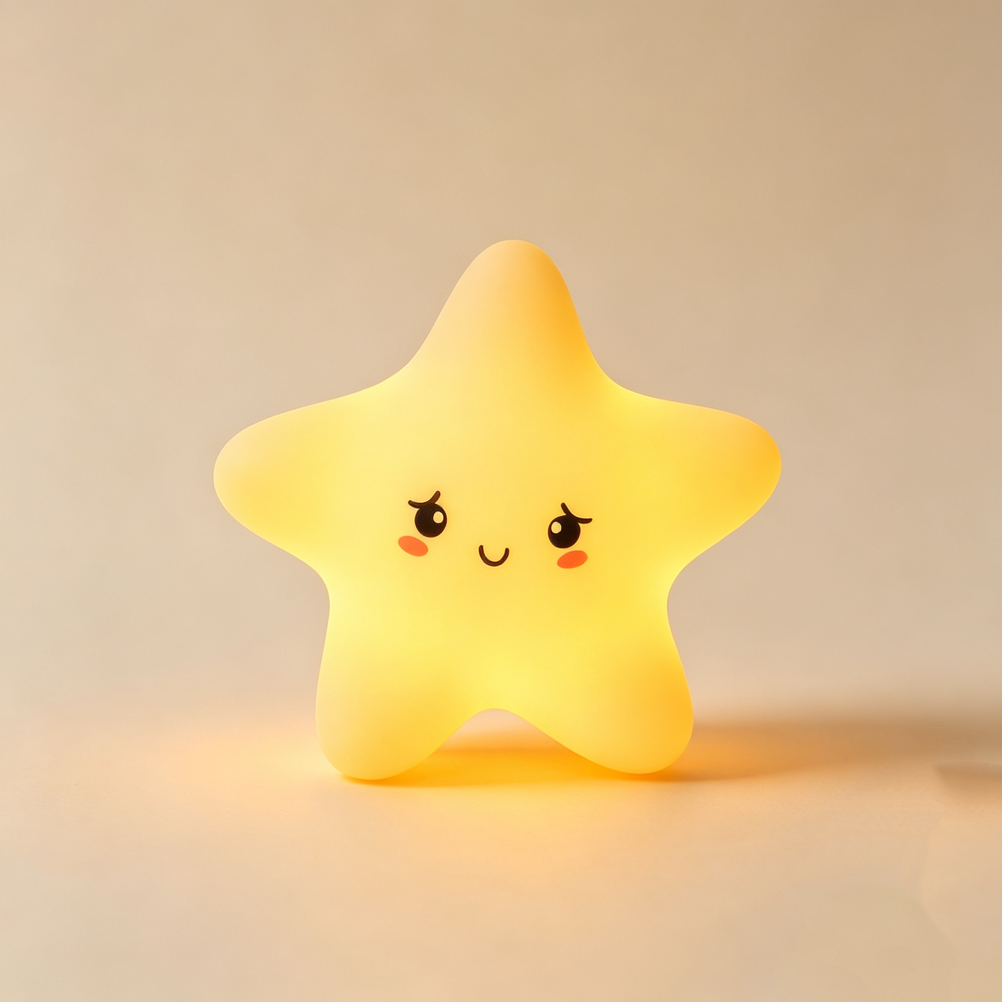 Cute Star Plug-in LED Night Light, Dusk to Dawn Sensor Wall Light, Soft Warm Bedside Lamp for Nursery Kids Bedroom